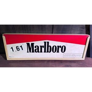Vintage Marlboro Cigarette Sign Display 1994 Philip Morris Collectible Cowboy